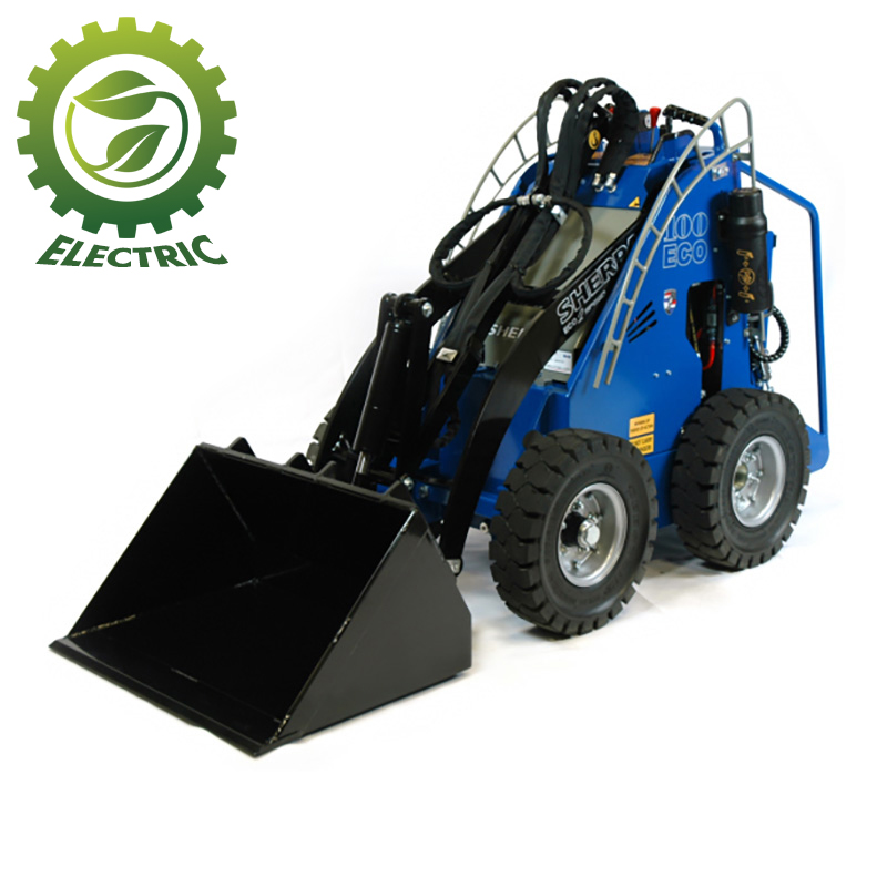 Electric Skid Steer Loader Straight Tip Sherpa 100 Eco Dumper