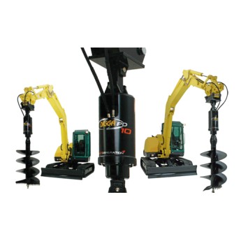 Hydraulic Auger Drive Unit 5 - 8 Tonne Attachment For Excavators