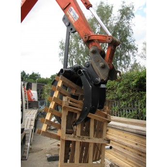 Log Grapple 5 - 8 Tonne Attachment For Excavators