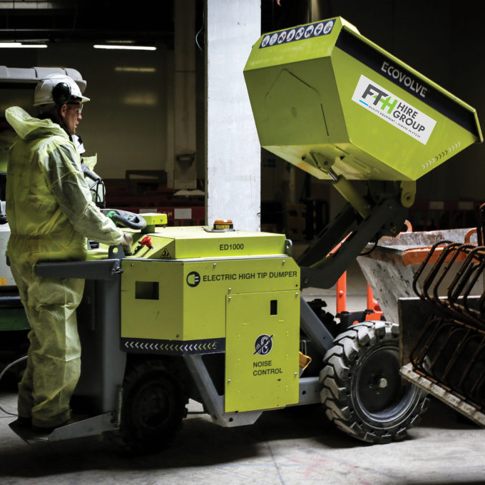 Ecovolve Electric Dumpers Remain a Popular Part of the FTH Hire Group Range