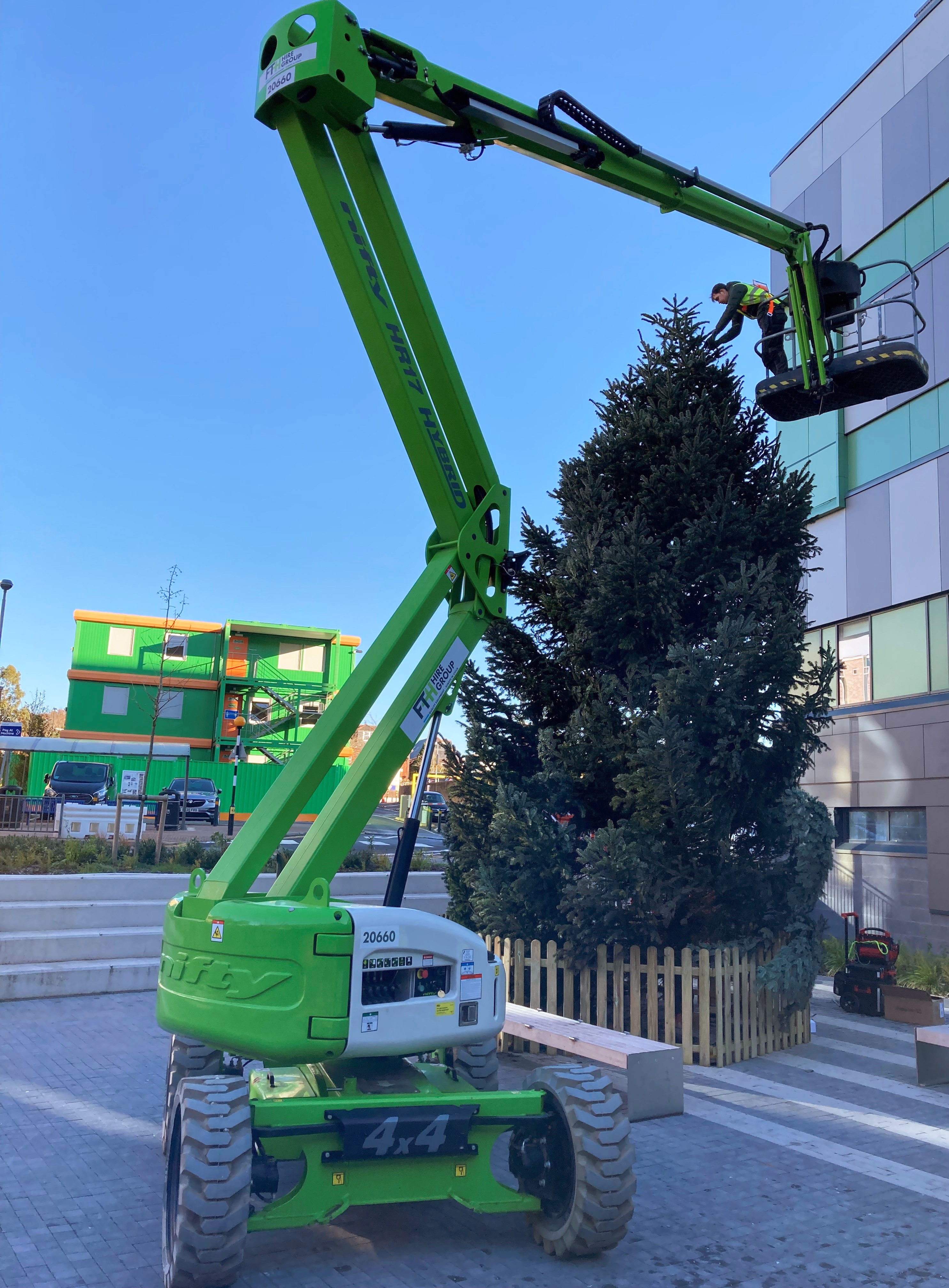 FTH Hire Group Christmas Tree Install Southampton Hospital